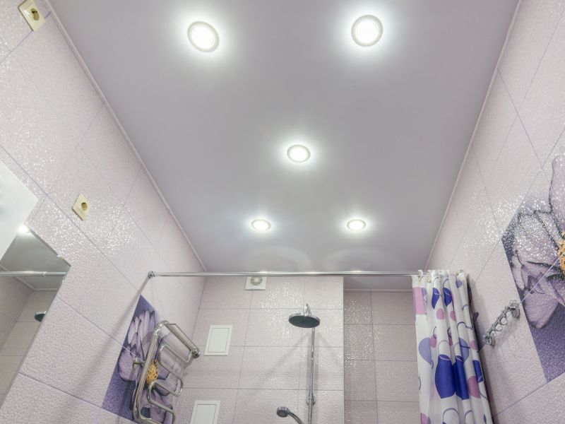 Bright Bathroom with Recessed Lighting
